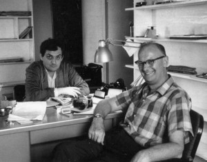 Clarke con Stanley Kubrick durante la preparación de 2001.